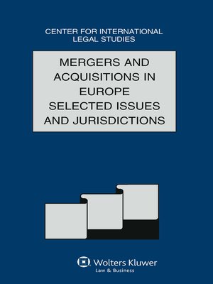 cover image of Mergers and Acquisitions in Europe Selected Issues and Jurisdictions